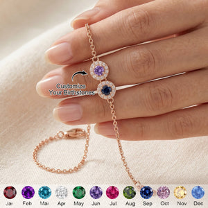 Wear Their Beginning - Personalized Bracelet, Gift For Mom & Grandma