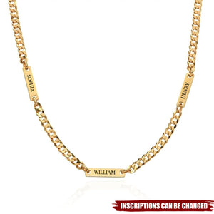 Personalized Engraved Inscriptions Cosmos Necklace