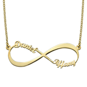 Forever Love Pendant Family Personalized Infinity Name Necklace