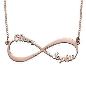 Forever Love Pendant Family Personalized Infinity Name Necklace