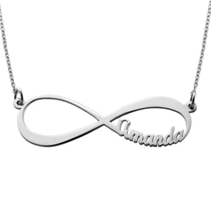 Forever Love Pendant Family Personalized Infinity Name Necklace