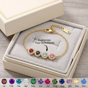 Wear Their Beginning - Personalized Bracelet, Gift For Mom & Grandma