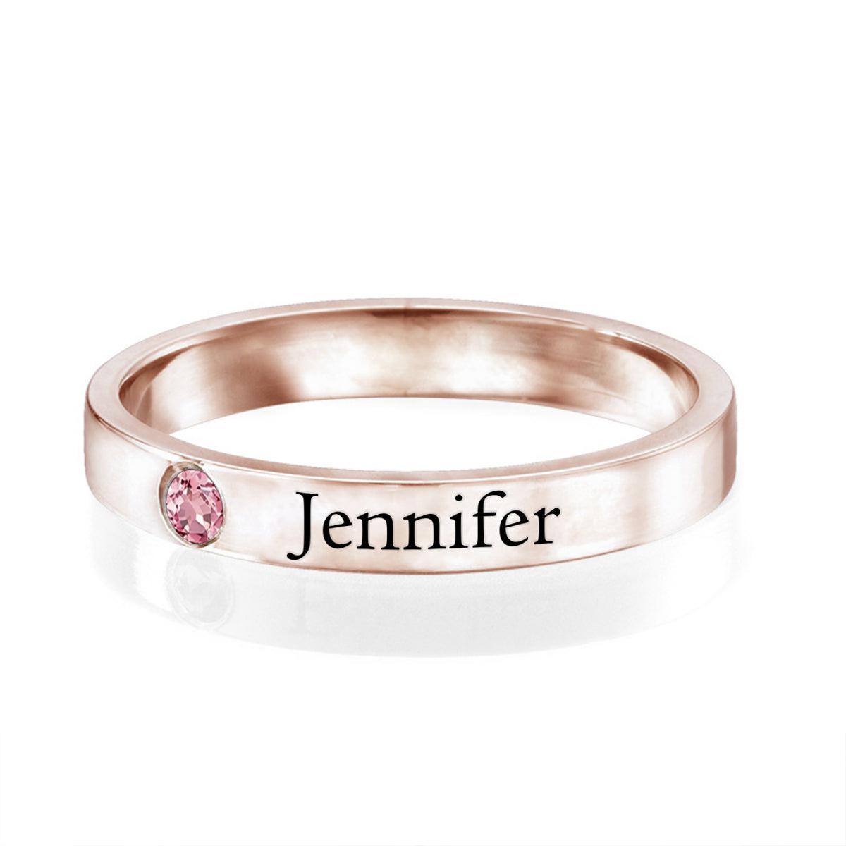Custom Name Birthstone Personalized Ring