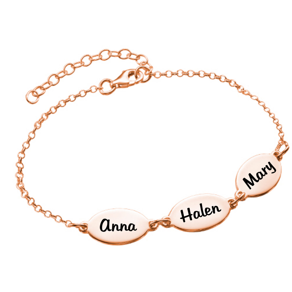 Personalized Kids Names Sterling Silver Mom Bracelet