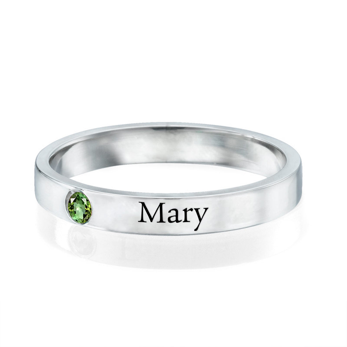 Custom Name Birthstone Personalized Ring