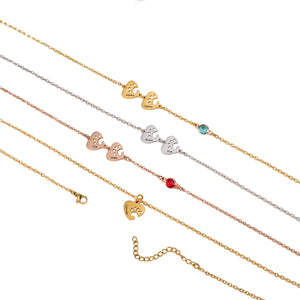 Custom Heart Paw Necklace - Personalized Gift for Pet Lovers