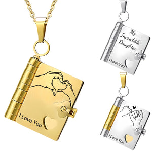 A Letter to My Daughter – My Little Star Personalized Book Necklace