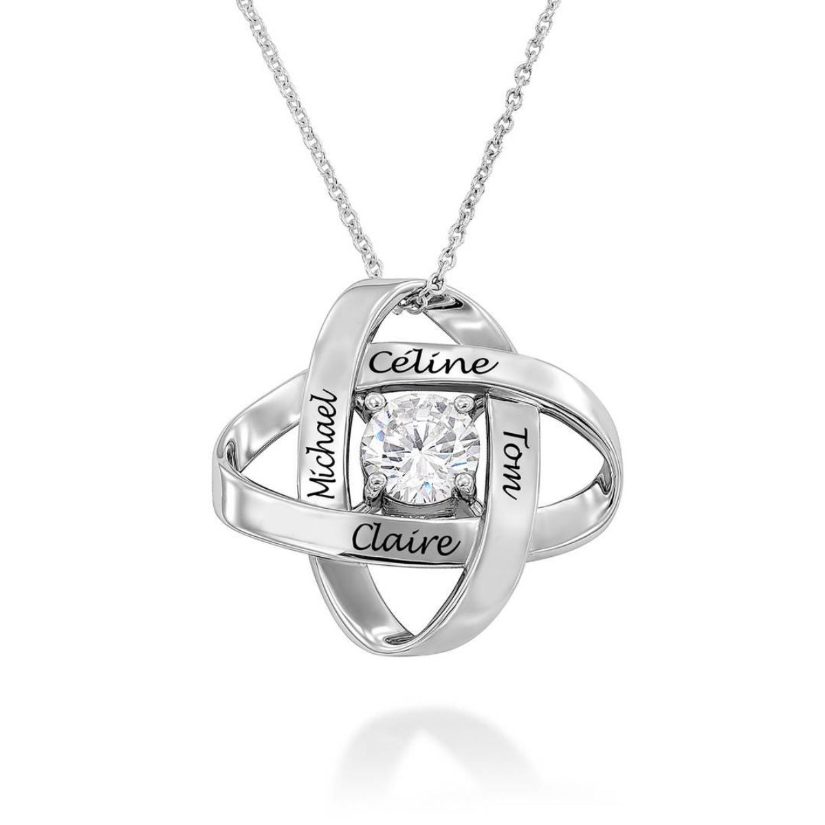 Personalized Name Cubic Zirconia Eternal Galaxy Necklace