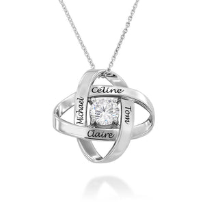 Personalized Name Cubic Zirconia Eternal Galaxy Necklace