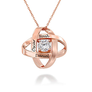 Personalized Name Cubic Zirconia Eternal Galaxy Necklace