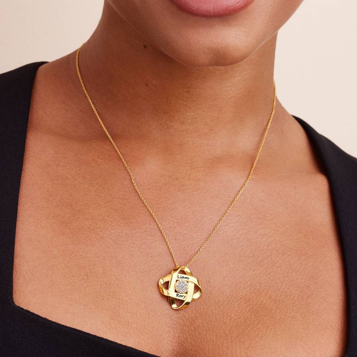 Personalized Name Cubic Zirconia Eternal Galaxy Necklace