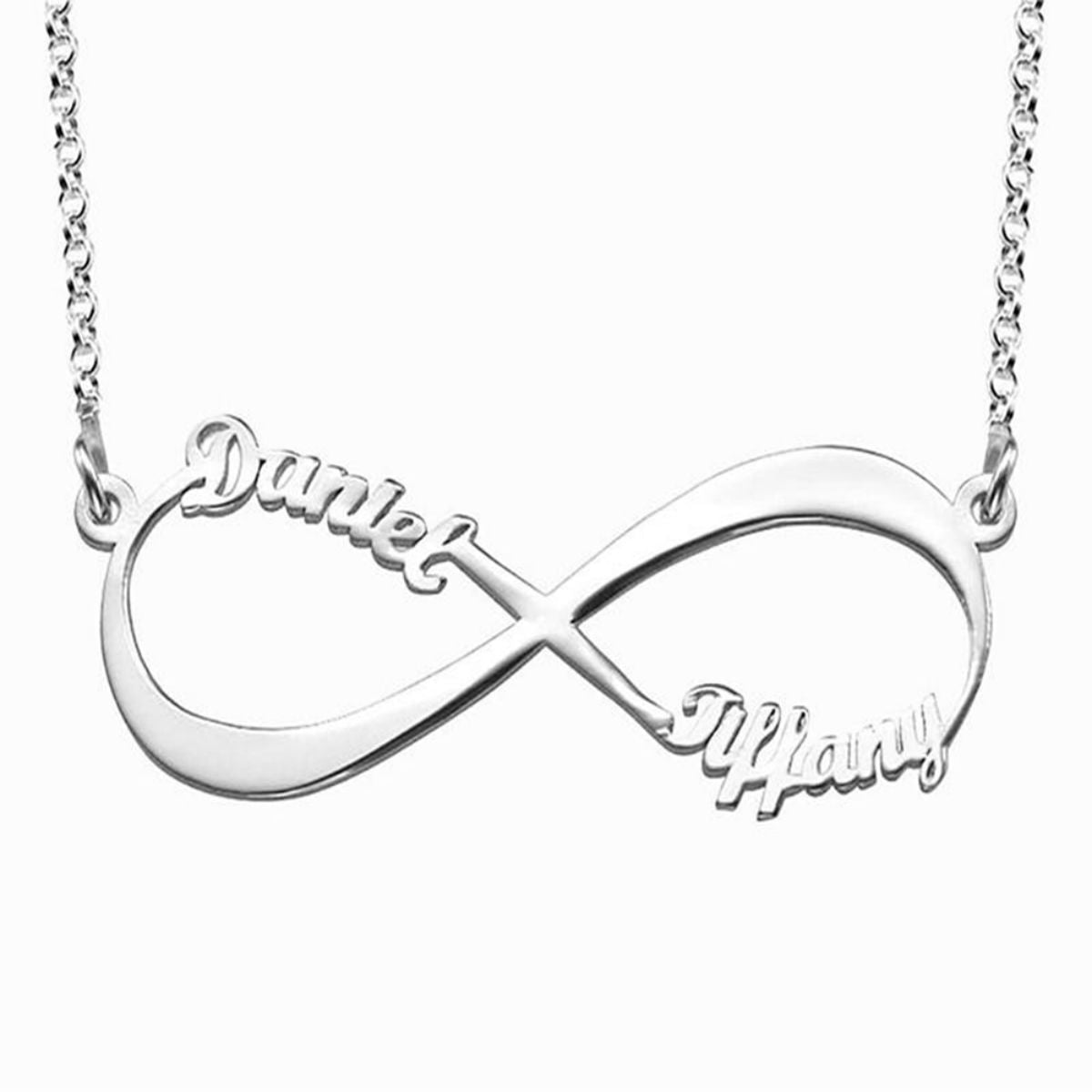 Forever Love Pendant Family Personalized Infinity Name Necklace