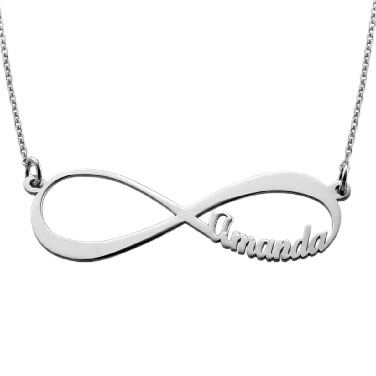 Forever Love Pendant Family Personalized Infinity Name Necklace